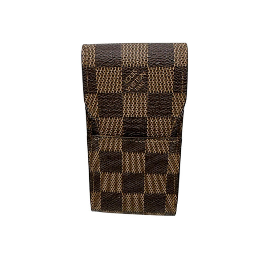 ルイヴィトン LOUIS VUITTON その他小物
 シガレットケース ダミエ エテュイ・シガレット ダミエキャンバス N63024 ブラウン LV
 【SS】
 【中古】