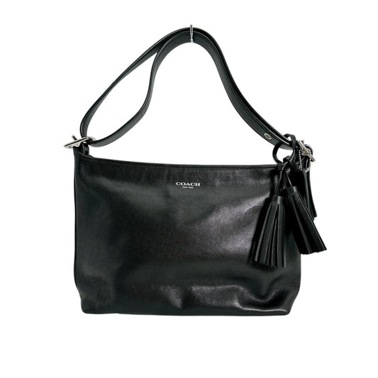 コーチ COACH ショルダーバッグ
 トートバッグ タッセル レガシー レザー 25355 ブラック 【SS】
 【中古】