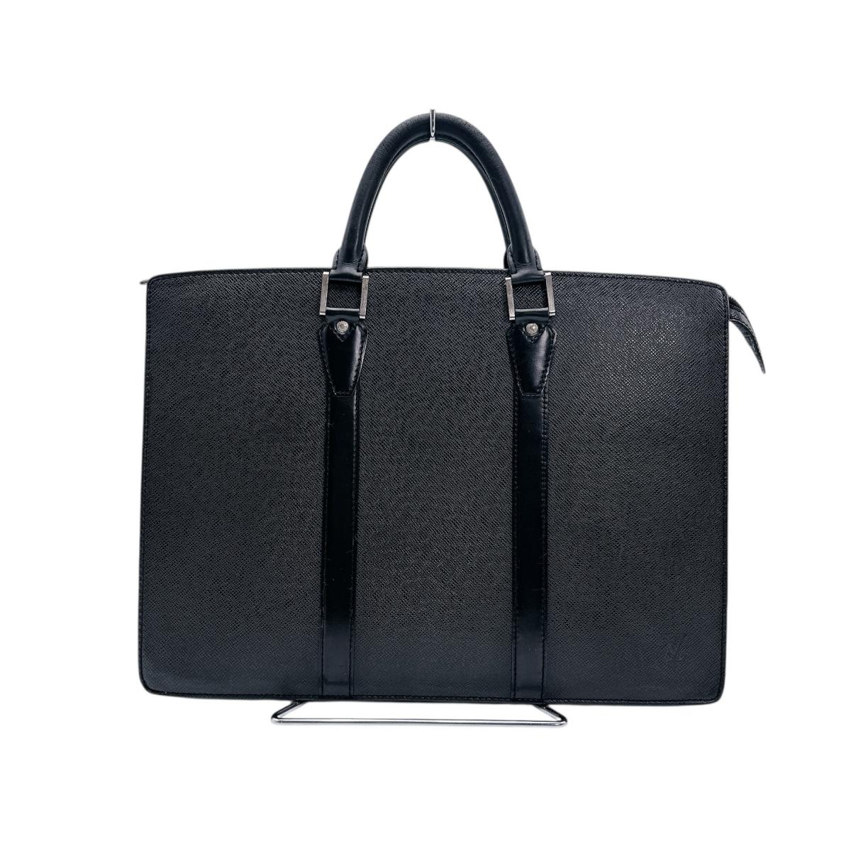 ルイヴィトン LOUIS VUITTON ビジネスバッグ
 ビジネスバッグ タイガ ポルトドキュマン・ロザン タイガ M30052 ブラック LV
 【SS】
 【中古】