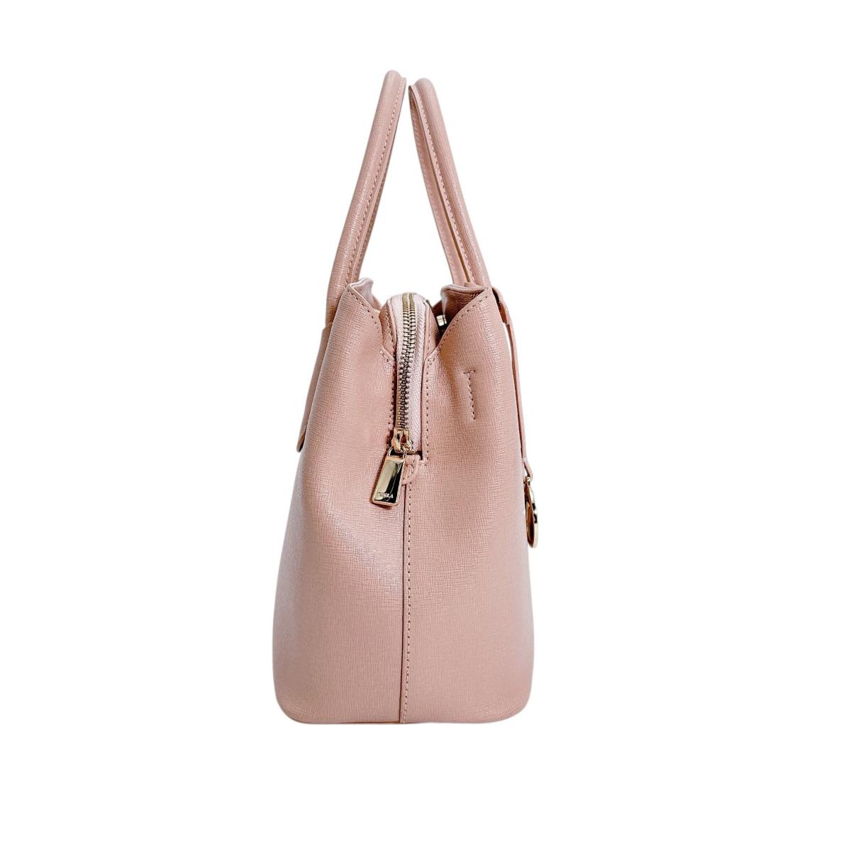 フルラ Furla ハンドバッグ
 型押しレザー テッサ レザー G7280 ピンク 【SS】
 【中古】