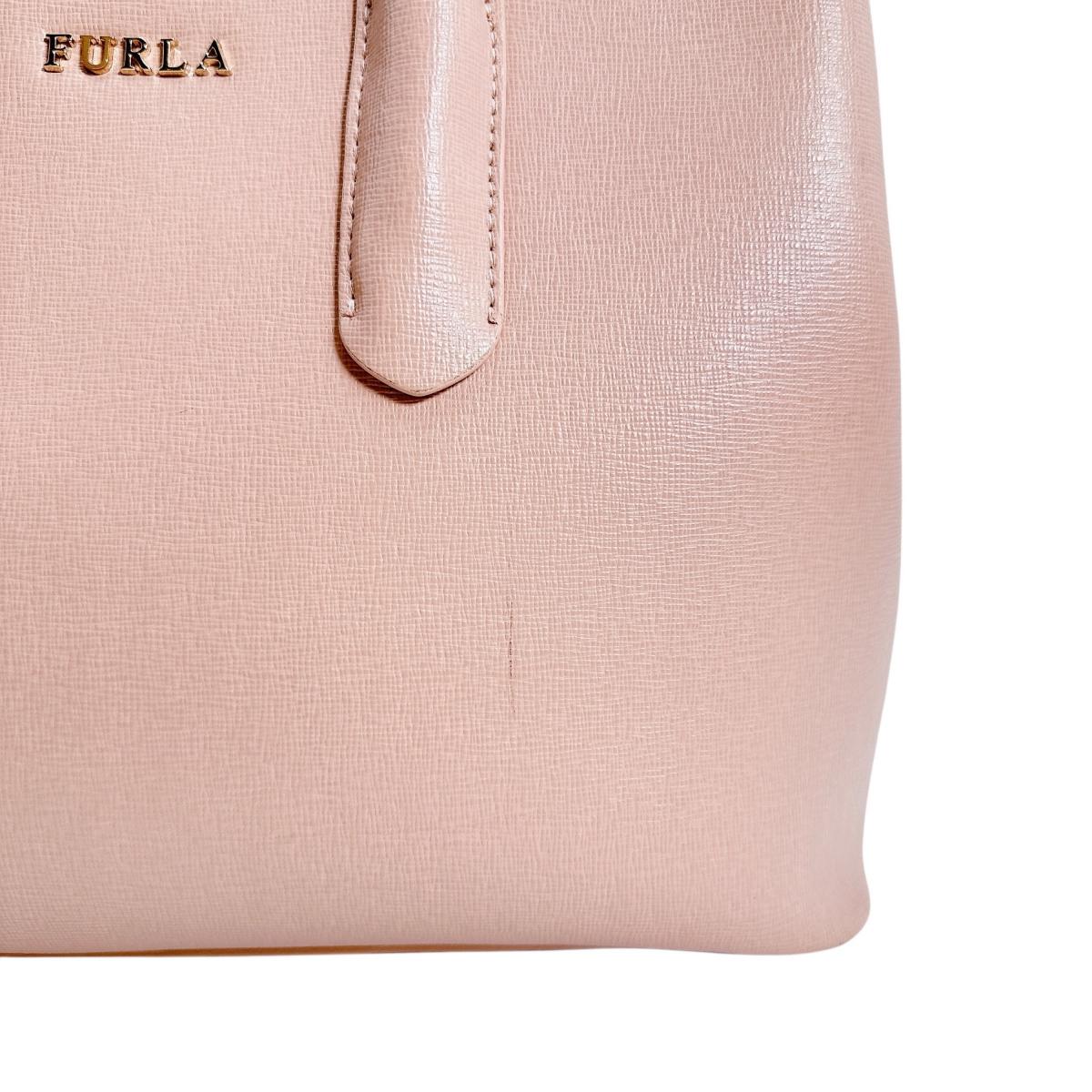フルラ Furla ハンドバッグ
 型押しレザー テッサ レザー G7280 ピンク 【SS】
 【中古】