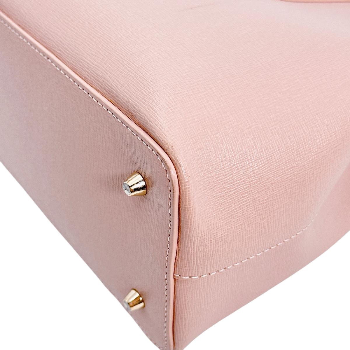 フルラ Furla ハンドバッグ
 型押しレザー テッサ レザー G7280 ピンク 【SS】
 【中古】