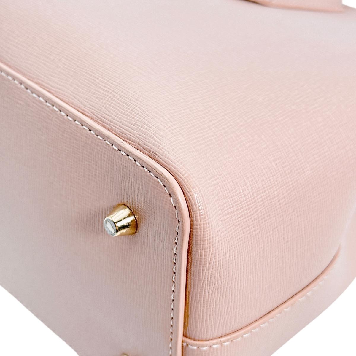 フルラ Furla ハンドバッグ
 型押しレザー テッサ レザー G7280 ピンク 【SS】
 【中古】