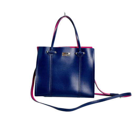 ケイトスペード Kate Spade ハンドバッグ
 2WAYバッグ エロディ アーバー スモール  レザー ブルー×ピンク 【SS】
 【中古】