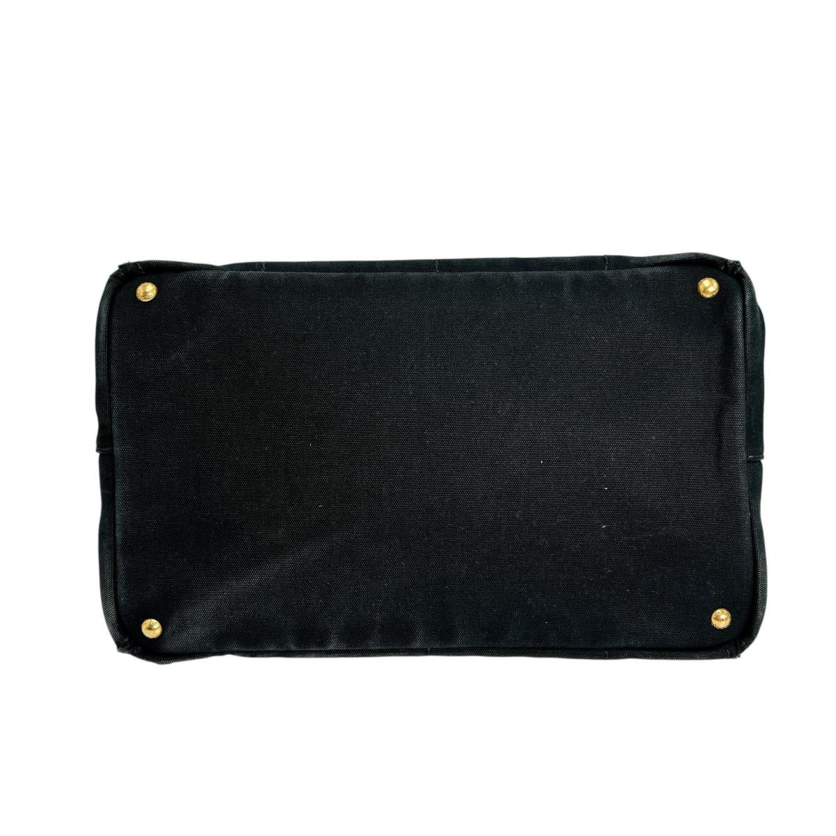 プラダ PRADA トートバッグ
 Lサイズ カナパGM キャンバス IBG642 ブラック 【SS】
 【中古】