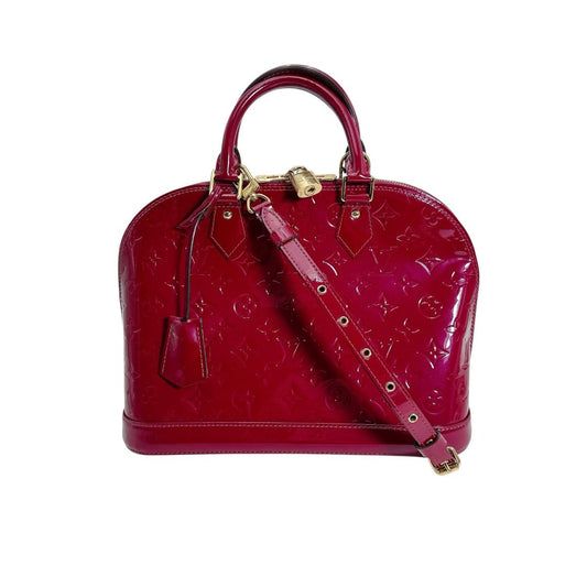 ルイヴィトン LOUIS VUITTON ハンドバッグ
 ショルダーバッグ ヴェルニ  アルマPM モノグラムヴェルニ M91770 ローズアンディン LV
 【SS】
 【中古】