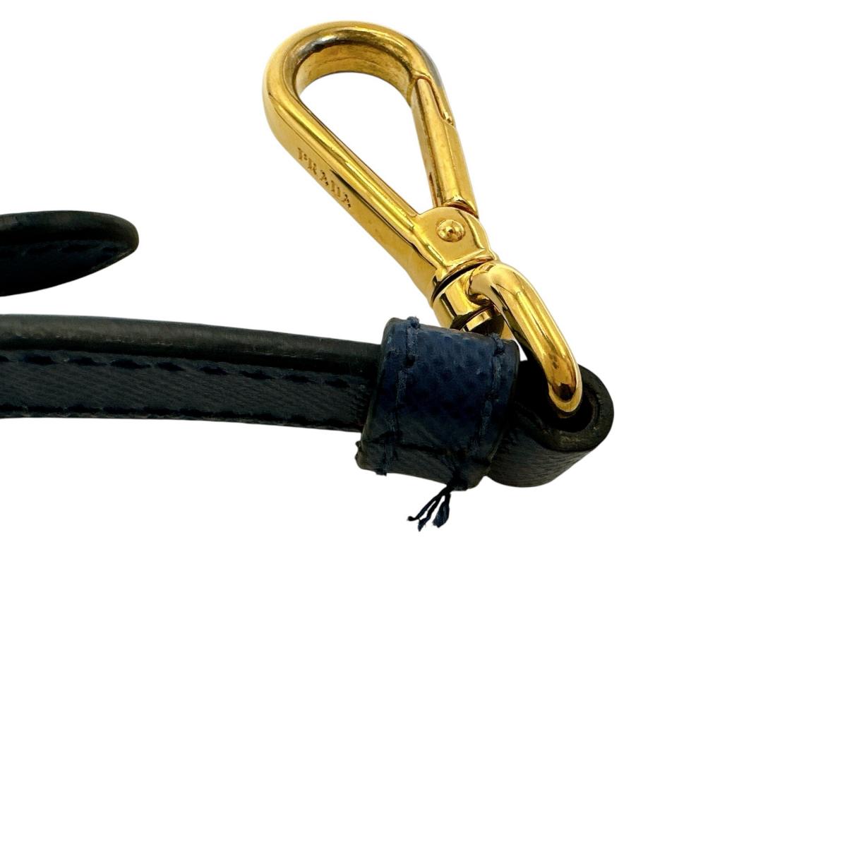 プラダ PRADA ハンドバッグ
 ショルダーバッグ サファイアーノ ガレリア レザー 1BA786 ブルー 【SS】
 【中古】