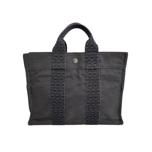 エルメス HERMES トートバッグ
 ビジネスバッグ エールラインPM キャンバス グレー 【SS】
 【中古】