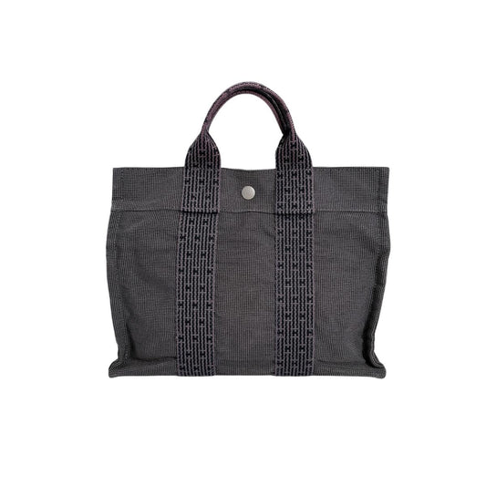 エルメス HERMES トートバッグ
 ビジネスバッグ エールラインPM キャンバス グレー 【SS】
 【中古】