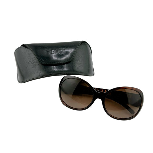 フェンディ FENDI サングラス
 サングラス 度なし 215 58□17 130 プラスチック FS352AF ブラウン 【SS】
 【中古】