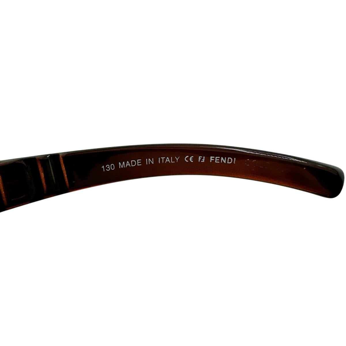フェンディ FENDI サングラス
 サングラス 度なし 215 58□17 130 プラスチック FS352AF ブラウン 【SS】
 【中古】