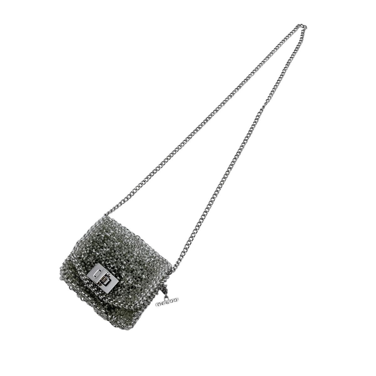 アンテプリマ ANTEPRIMA ショルダーバッグ
 ワイヤーバッグ ルッケット ミニアトゥーラ ワイヤー シルバー 【SS】
 【中古】