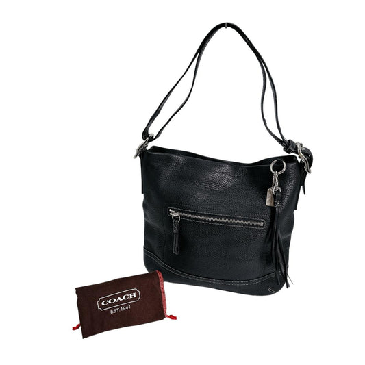 コーチ COACH ショルダーバッグ
 トートバッグ タッセル 斜めがけ レザー K04S-1428 ブラック 【SS】
 【中古】