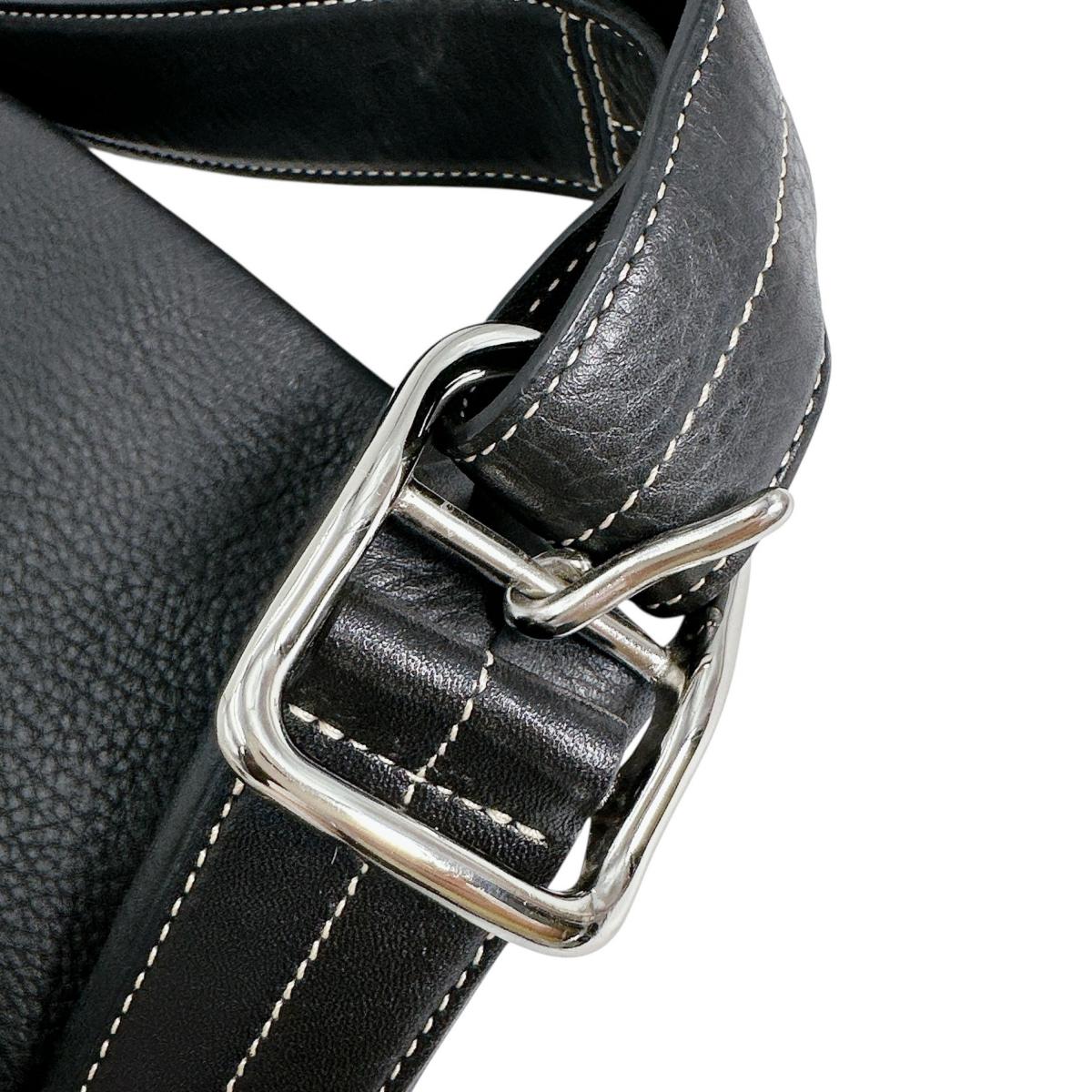 コーチ COACH ショルダーバッグ
 トートバッグ タッセル 斜めがけ レザー K04S-1428 ブラック 【SS】
 【中古】