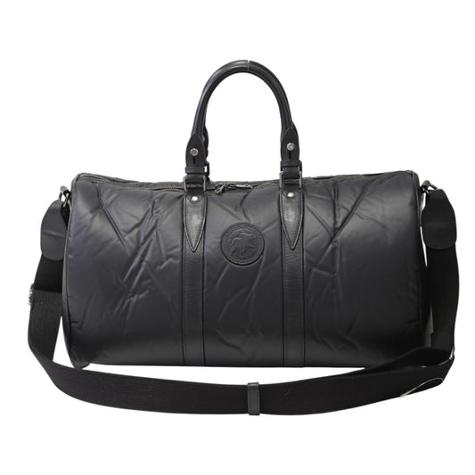 ハンティングワールド HUNTING WORLD ボストンバッグ
 旅行かばん ミニボストンバッグ PVC ブラック 【SS】
 【中古】