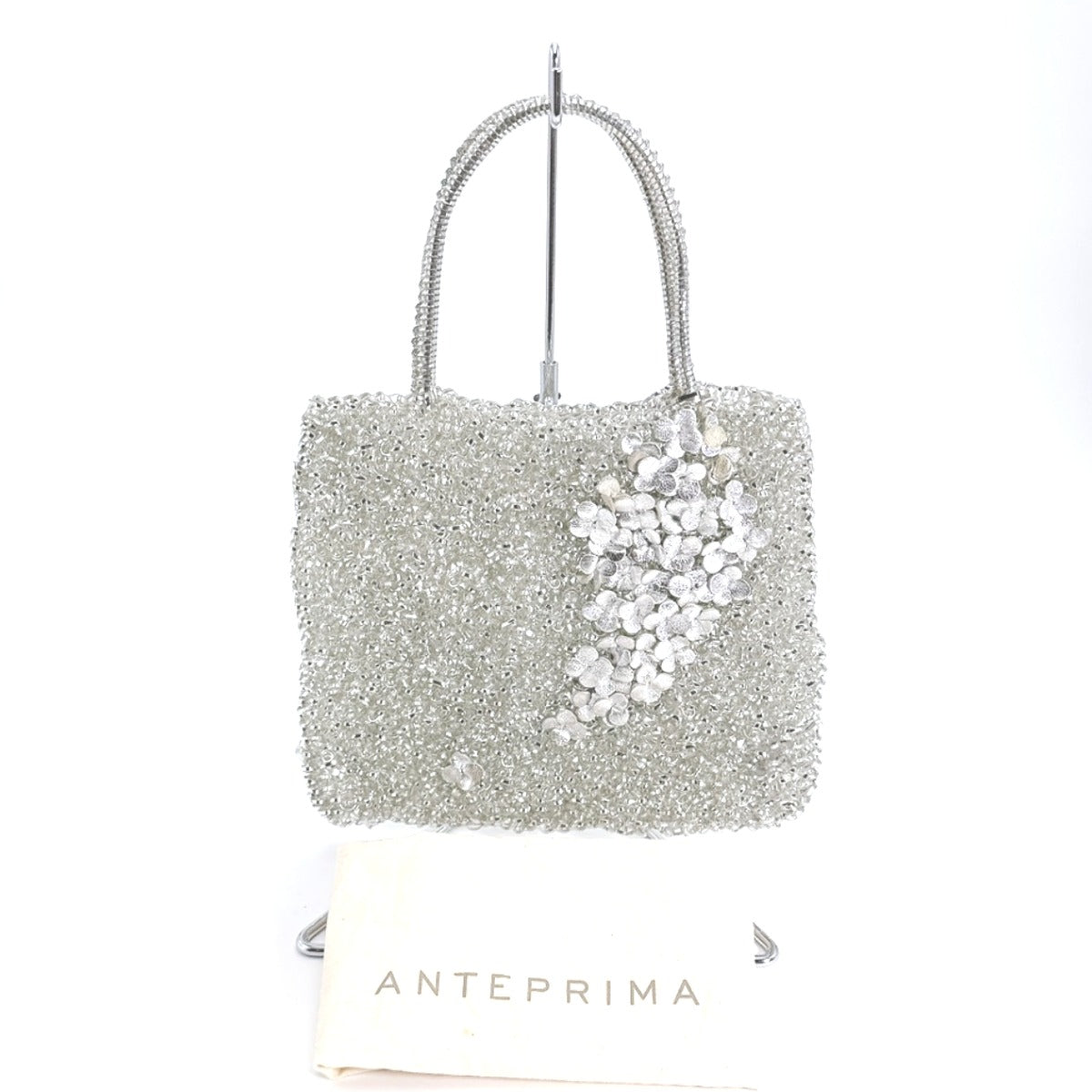 アンテプリマ ANTEPRIMA ハンドバッグ
 ワイヤーバッグ パーティー 結婚式 ワイヤー シルバー 【SS】
 【中古】