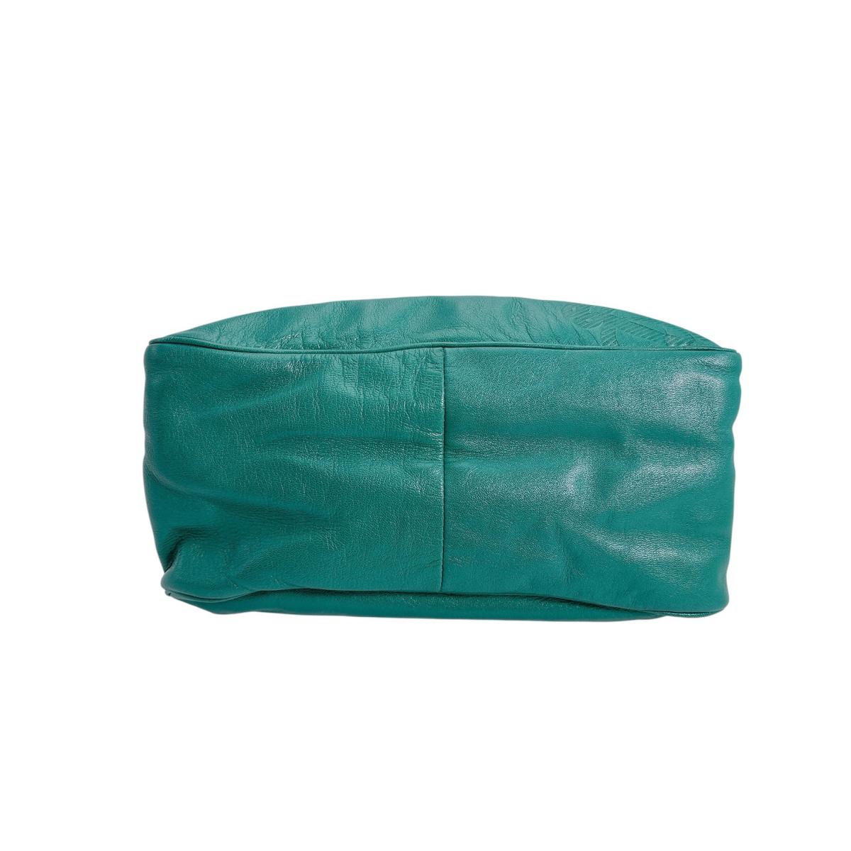 ロエベ LOEWE ショルダーバッグ
 ワンショルダー アナグラム レザー 1846 グリーン 【SS】
 【中古】