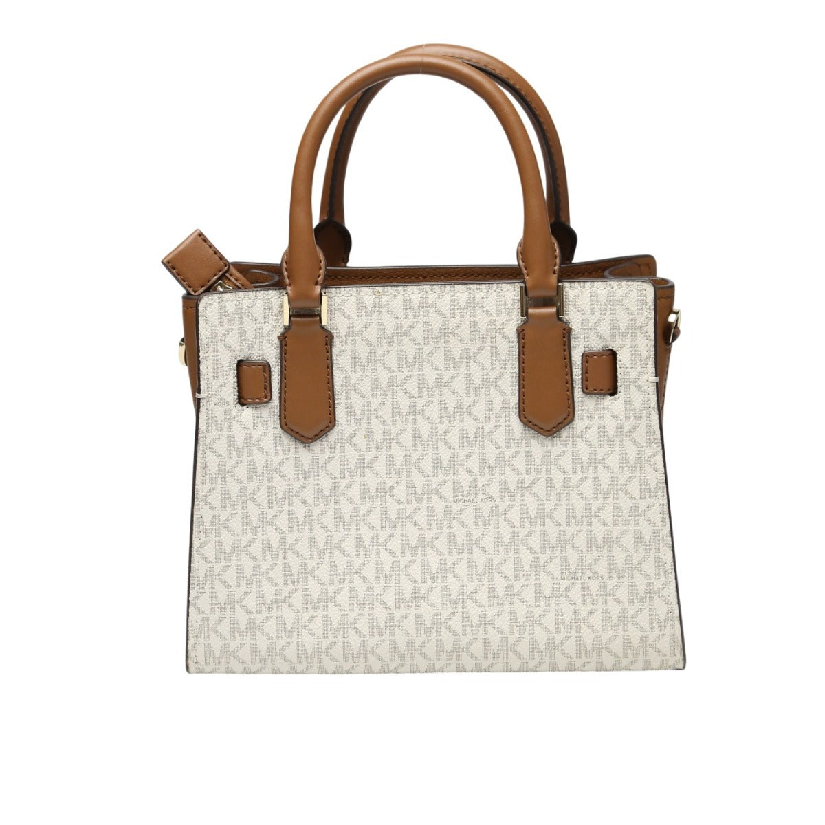 マイケルコース Michael Kors ハンドバッグ
 ミニバッグ レザー アイボリー×ブラウン 【SS】
 【中古】