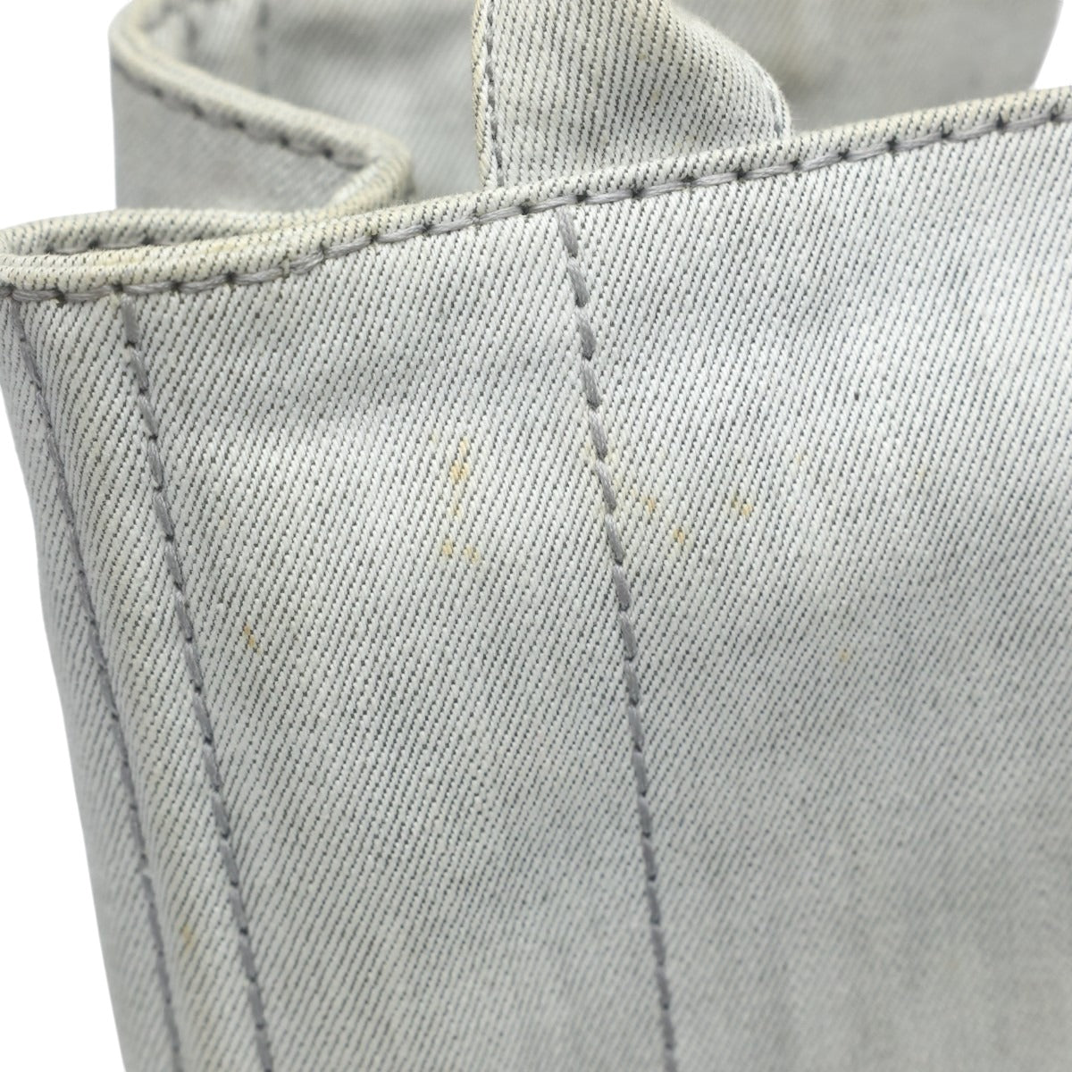 プラダ PRADA トートバッグ
 2WAYバッグ キャンバス カナパトート デニム 1BG439 ビアンコ 【SS】
 【中古】