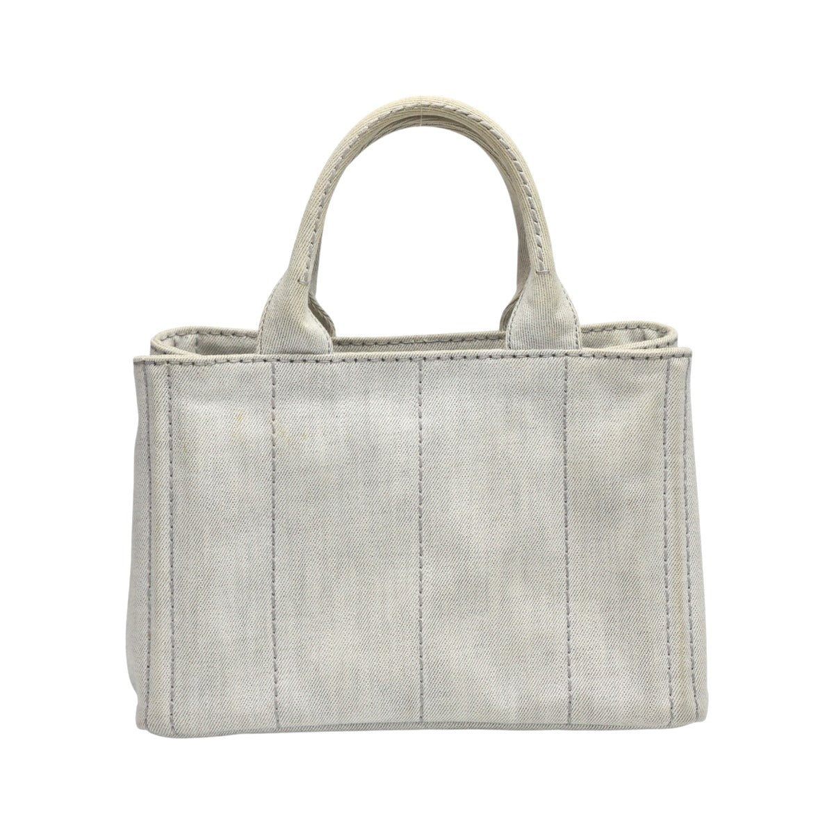 プラダ PRADA トートバッグ
 2WAYバッグ キャンバス カナパトート デニム 1BG439 ビアンコ 【SS】
 【中古】