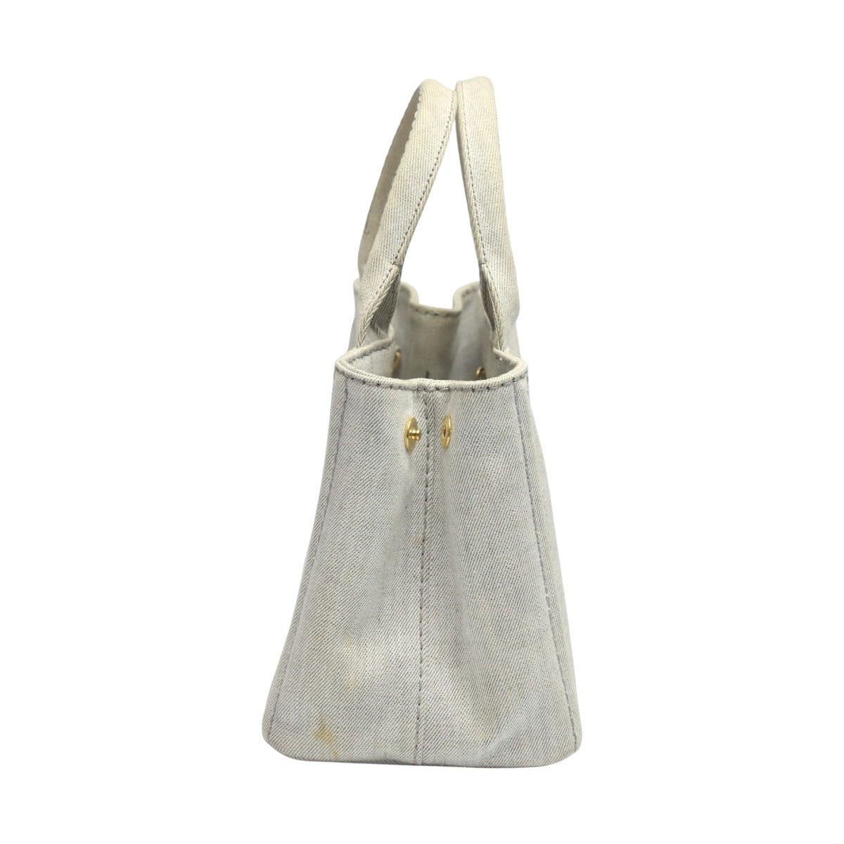 プラダ PRADA トートバッグ
 2WAYバッグ キャンバス カナパトート デニム 1BG439 ビアンコ 【SS】
 【中古】