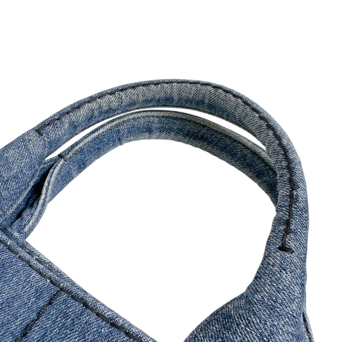 プラダ PRADA トートバッグ
 トートバッグ キャンバス カナパトート デニム ブルー 【SS】
 【中古】