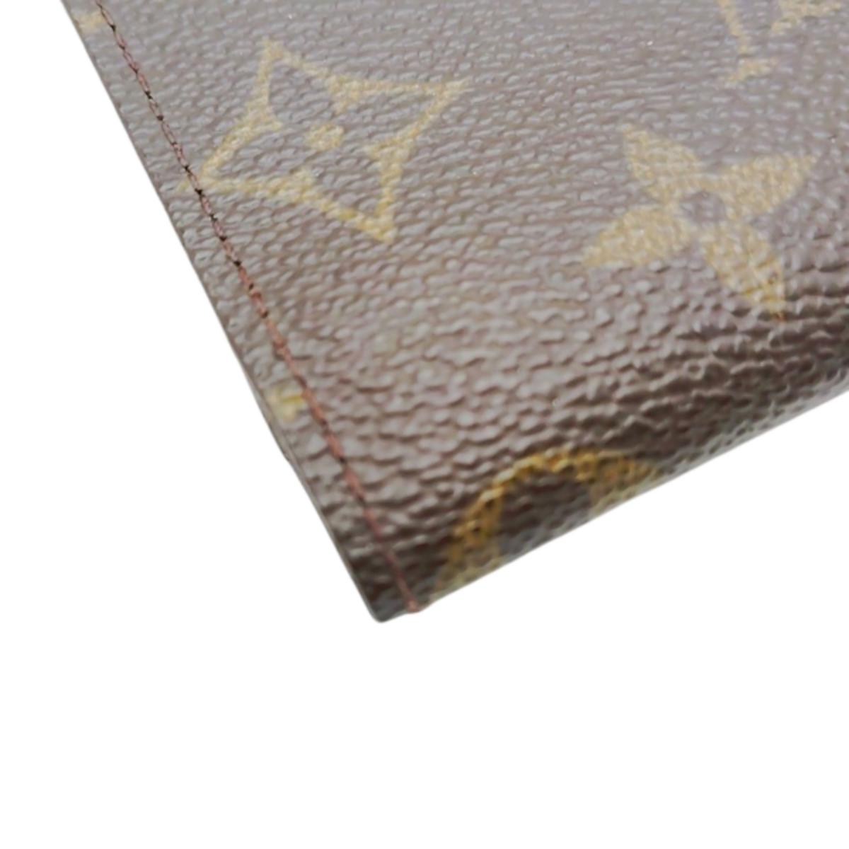 ルイヴィトン LOUIS VUITTON 名刺入れ
 カードケース モノグラム アンヴェロップ・カルト ドゥ ヴィジット モノグラムキャンバス M62920 ブラウン LV
 【SS】
 【中古】
