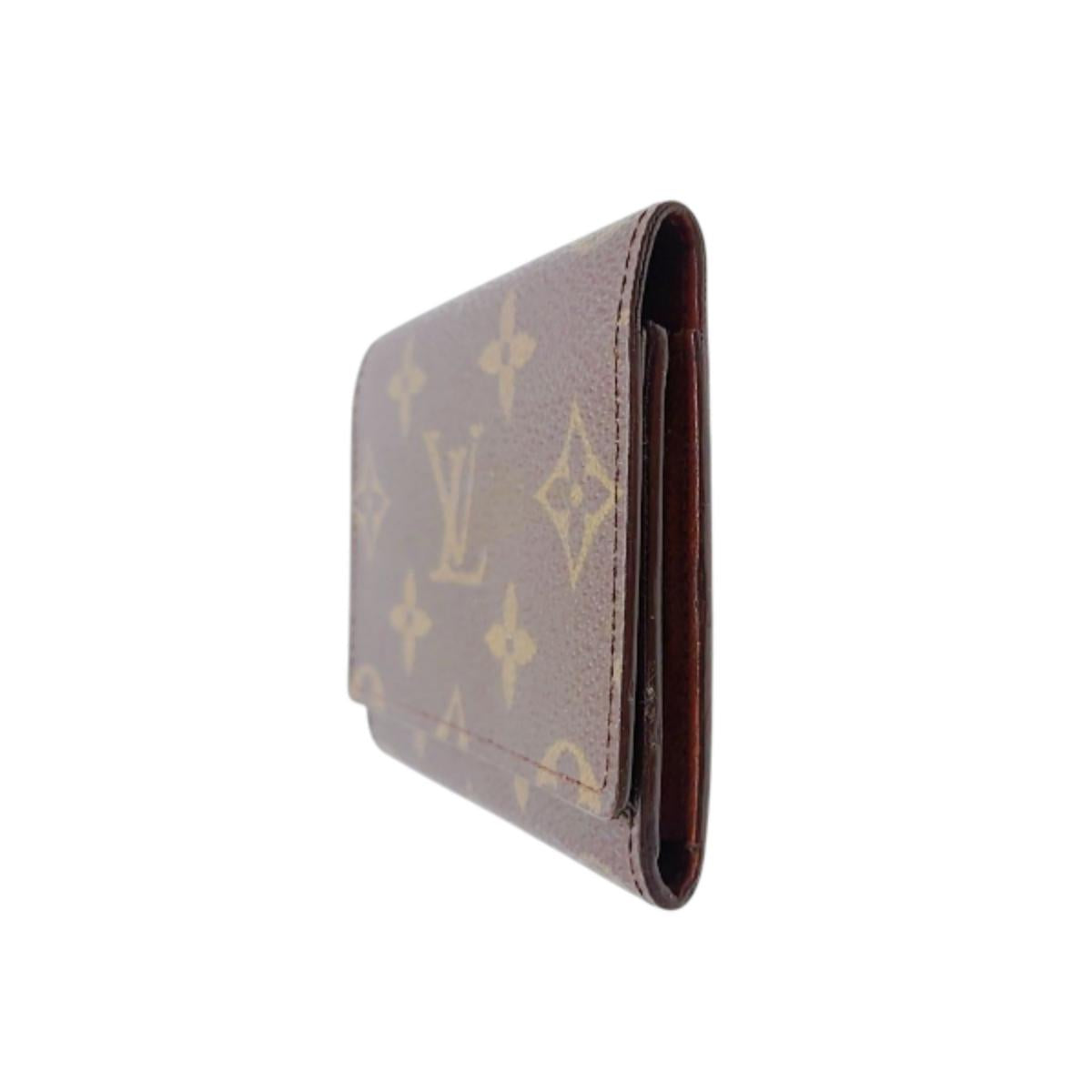 ルイヴィトン LOUIS VUITTON 名刺入れ
 カードケース モノグラム アンヴェロップ・カルト ドゥ ヴィジット モノグラムキャンバス M62920 ブラウン LV
 【SS】
 【中古】