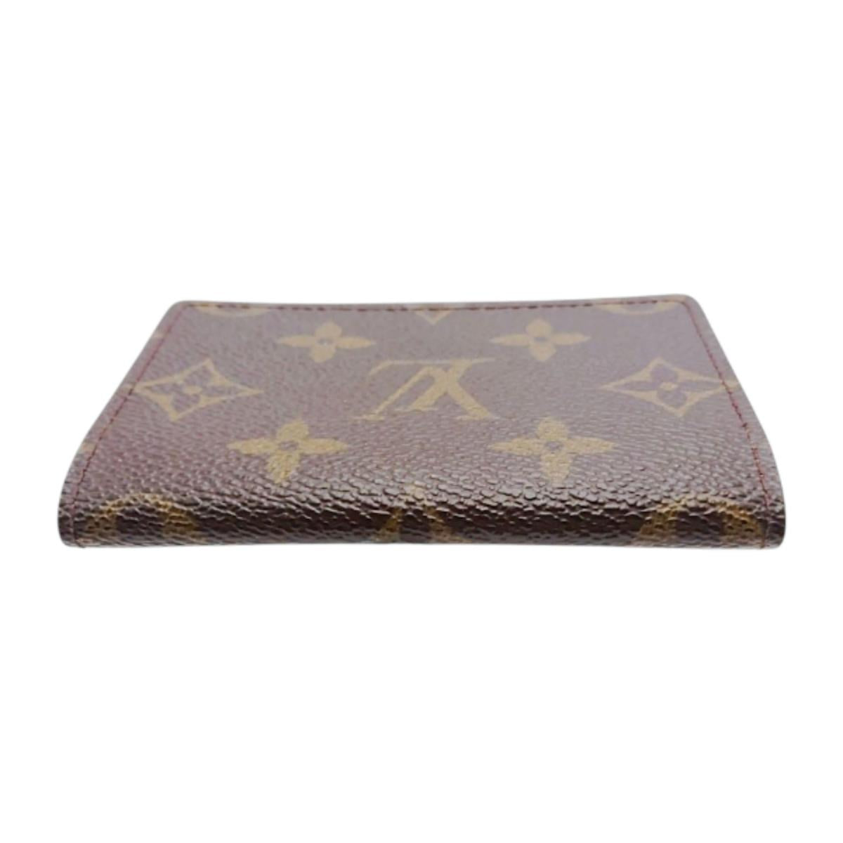 ルイヴィトン LOUIS VUITTON 名刺入れ
 カードケース モノグラム アンヴェロップ・カルト ドゥ ヴィジット モノグラムキャンバス M62920 ブラウン LV
 【SS】
 【中古】