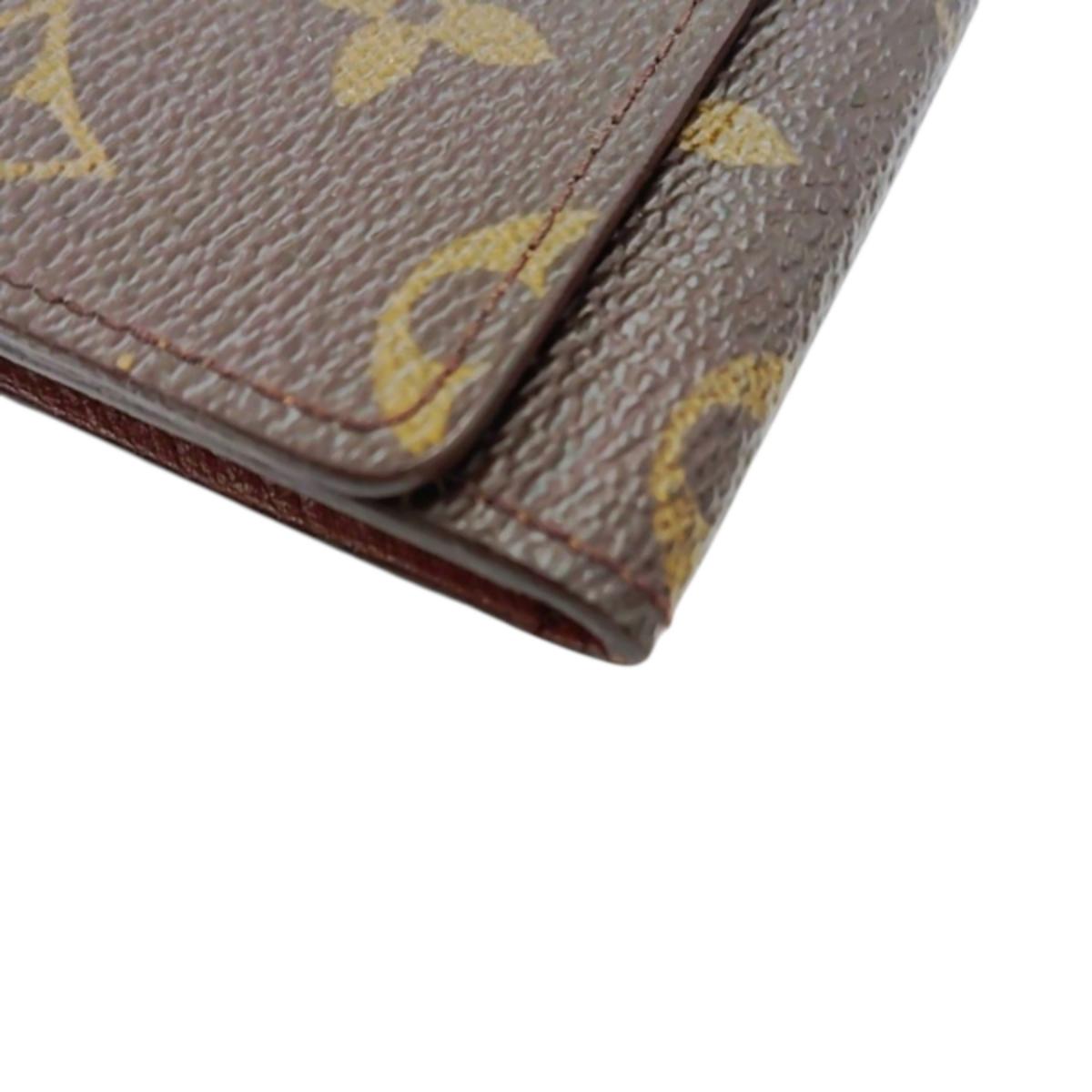 ルイヴィトン LOUIS VUITTON 名刺入れ
 カードケース モノグラム アンヴェロップ・カルト ドゥ ヴィジット モノグラムキャンバス M62920 ブラウン LV
 【SS】
 【中古】