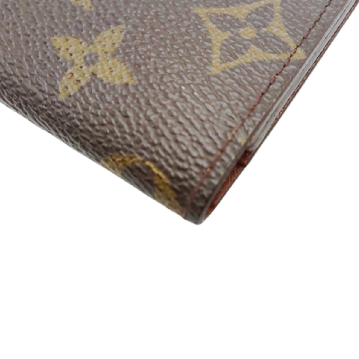 ルイヴィトン LOUIS VUITTON 名刺入れ
 カードケース モノグラム アンヴェロップ・カルト ドゥ ヴィジット モノグラムキャンバス M62920 ブラウン LV
 【SS】
 【中古】