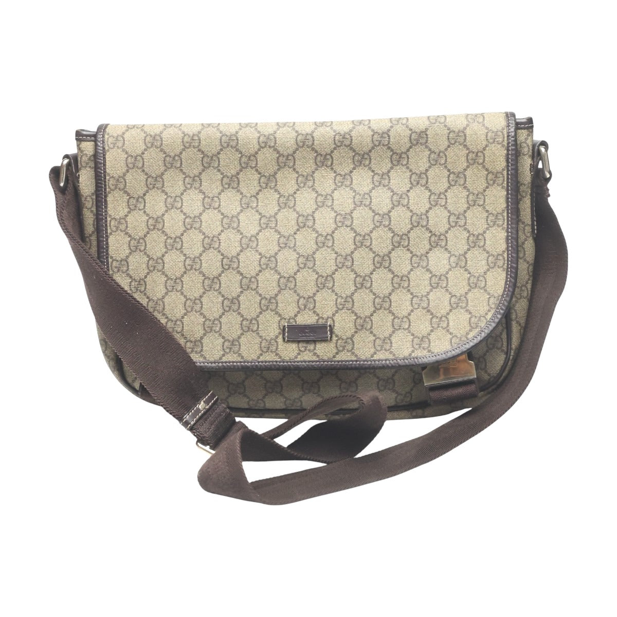 グッチ GUCCI ショルダーバッグ
 ショルダーバッグ GGプラス GGスプリーム GGスプリームキャンバス 201732 ブラウン 【SS】
 【中古】