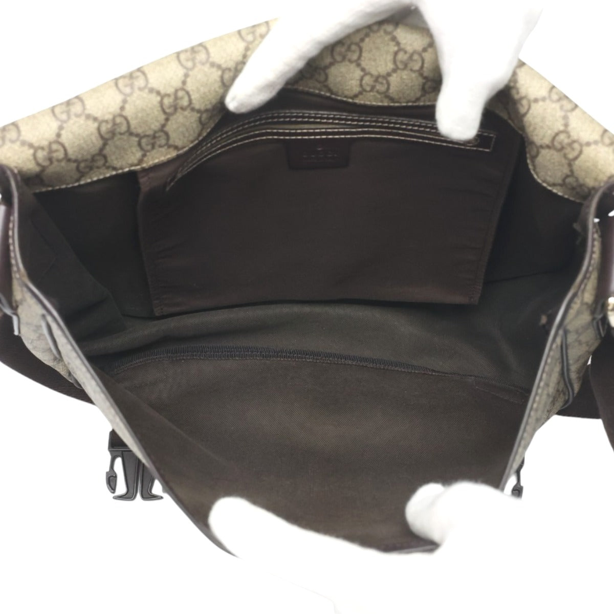 グッチ GUCCI ショルダーバッグ
 ショルダーバッグ GGプラス GGスプリーム GGスプリームキャンバス 201732 ブラウン 【SS】
 【中古】