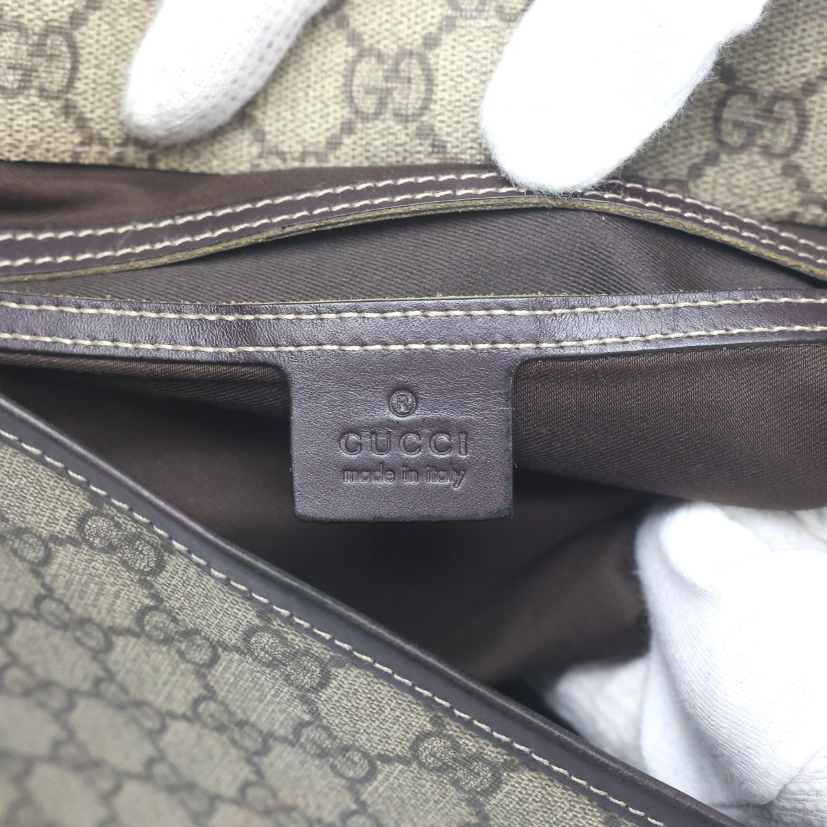 グッチ GUCCI ショルダーバッグ
 ショルダーバッグ GGプラス GGスプリーム GGスプリームキャンバス 201732 ブラウン 【SS】
 【中古】