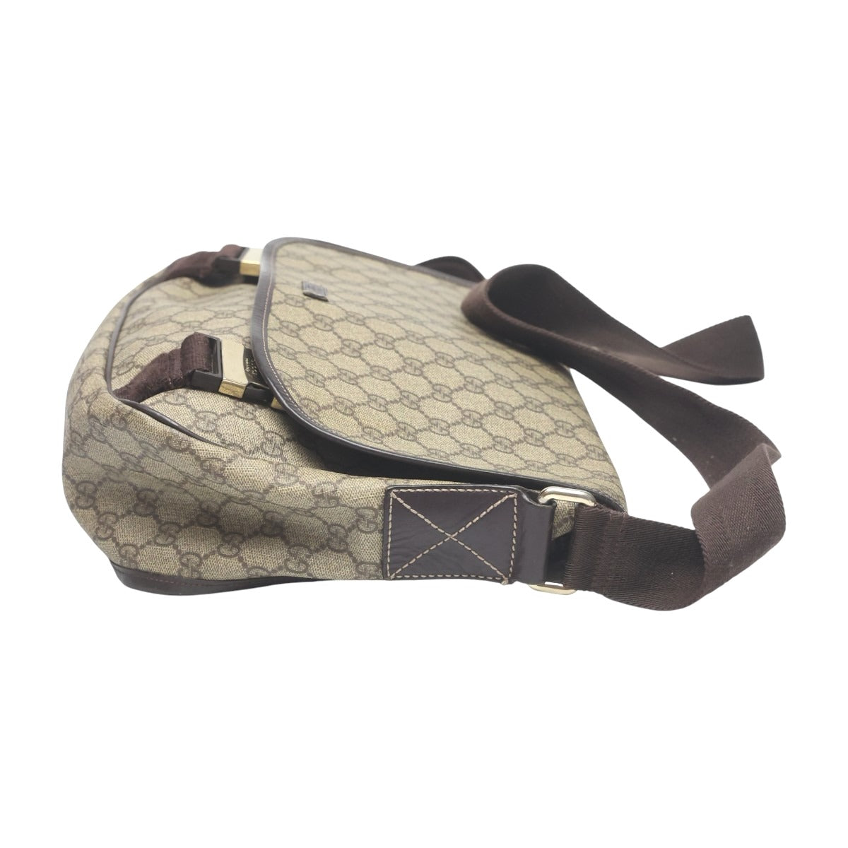 グッチ GUCCI ショルダーバッグ
 ショルダーバッグ GGプラス GGスプリーム GGスプリームキャンバス 201732 ブラウン 【SS】
 【中古】