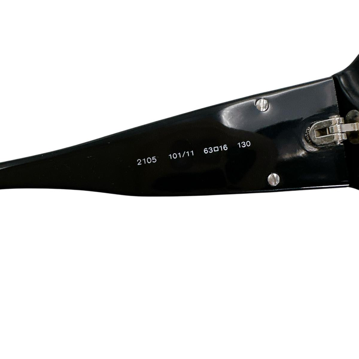 サルヴァトーレフェラガモ Salvatore Ferragamo サングラス
 サングラス 63□16 130 2105 101/11 プラスチック ブラック 【SS】
 【中古】