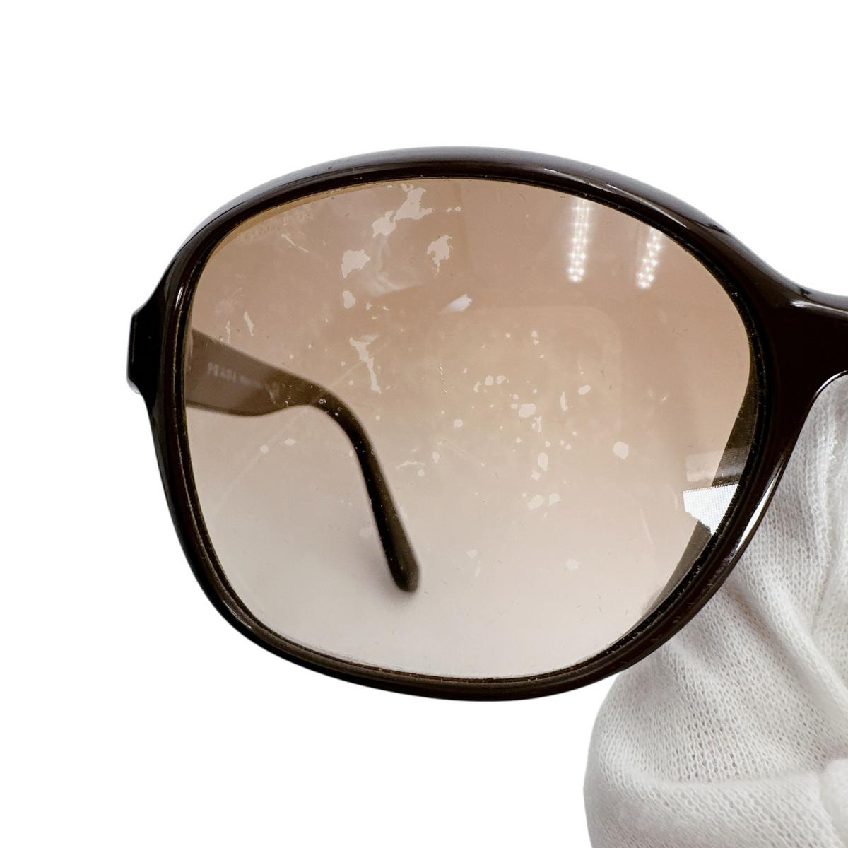 プラダ PRADA サングラス
 SPR18Q 140 2N 62□17 DHO-0A6 プラスチック ブラウン 【SS】
 【中古】