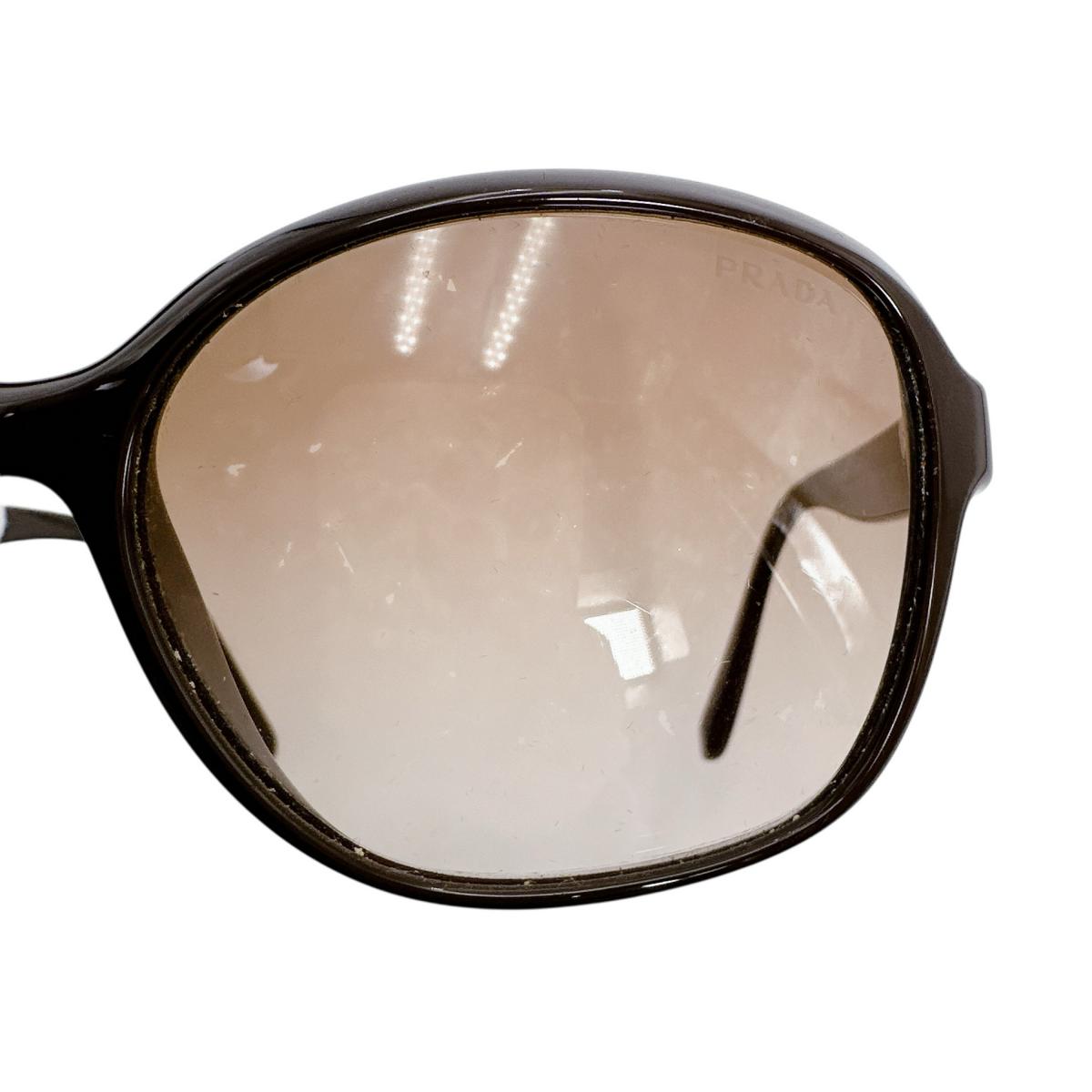 プラダ PRADA サングラス
 SPR18Q 140 2N 62□17 DHO-0A6 プラスチック ブラウン 【SS】
 【中古】