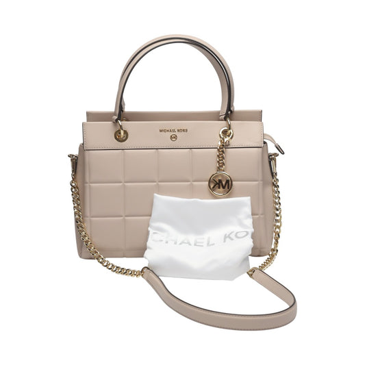 マイケルコース Michael Kors ハンドバッグ
 2WAYバッグ キルティング ショルダーバッグ レザー 30FIGUSS6L ピンクベージュ 【SS】
 【中古】
