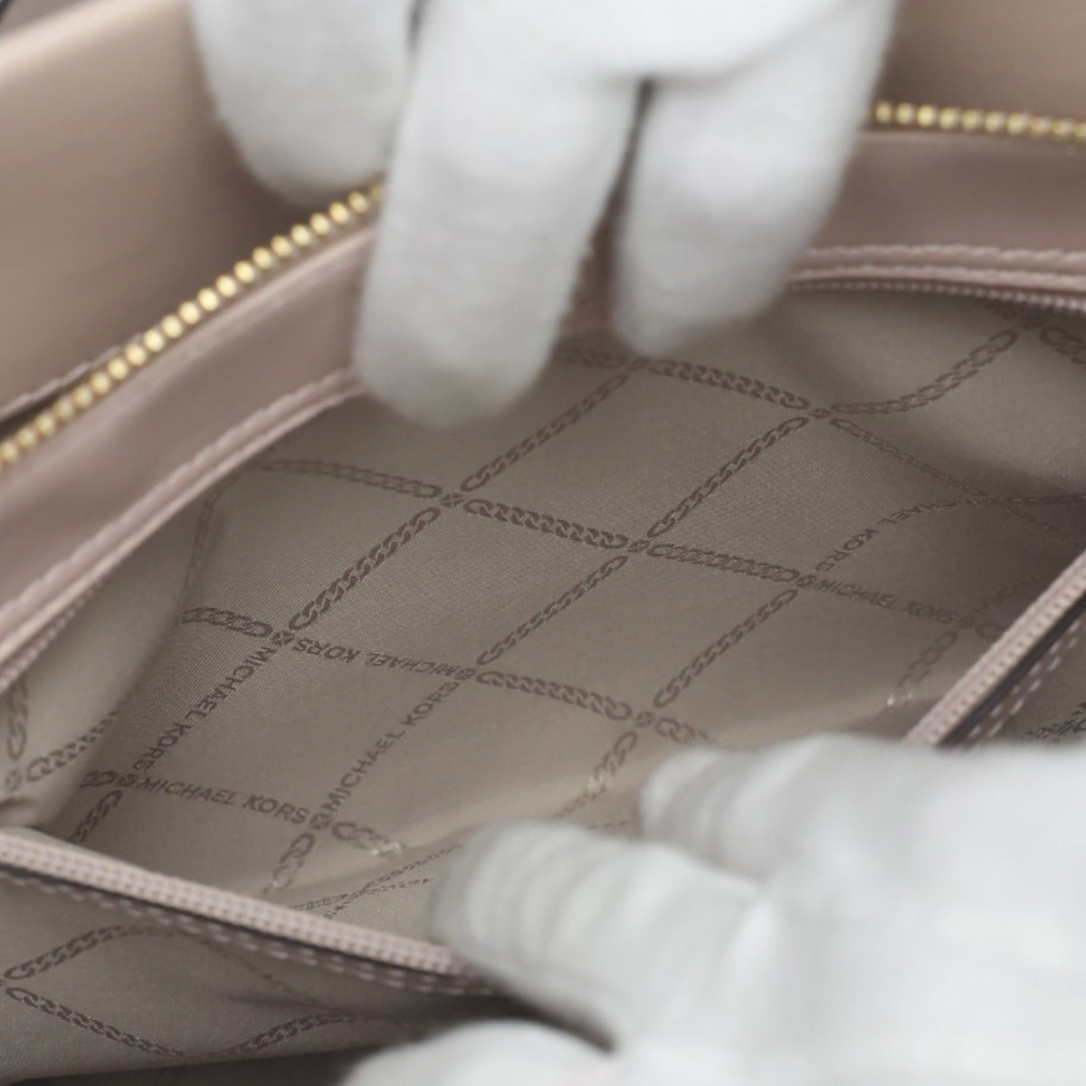 マイケルコース Michael Kors ハンドバッグ
 2WAYバッグ キルティング ショルダーバッグ レザー 30FIGUSS6L ピンクベージュ 【SS】
 【中古】