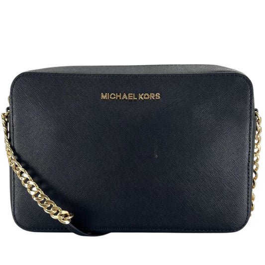 マイケルコース Michael Kors ショルダーバッグ
 チェーンバッグ サフィアーノ レザー PS-1808 ブラック 【SS】
 【中古】