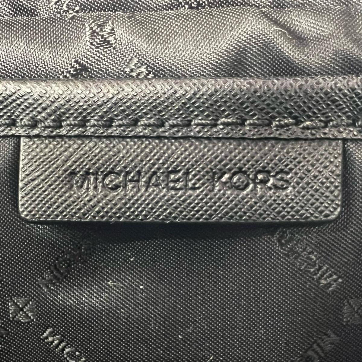 マイケルコース Michael Kors ショルダーバッグ
 チェーンバッグ サフィアーノ レザー PS-1808 ブラック 【SS】
 【中古】