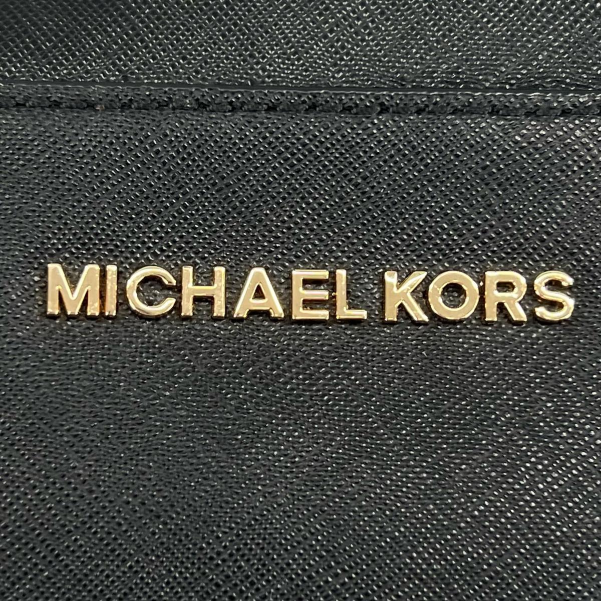 マイケルコース Michael Kors ショルダーバッグ
 チェーンバッグ サフィアーノ レザー PS-1808 ブラック 【SS】
 【中古】