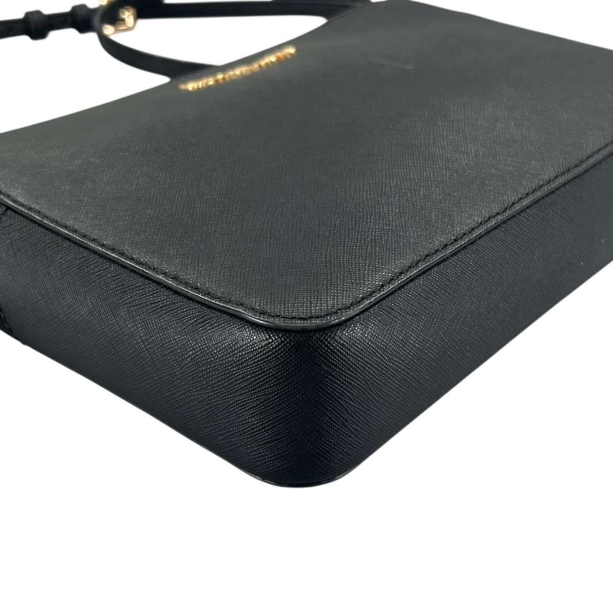 マイケルコース Michael Kors ショルダーバッグ
 チェーンバッグ サフィアーノ レザー PS-1808 ブラック 【SS】
 【中古】