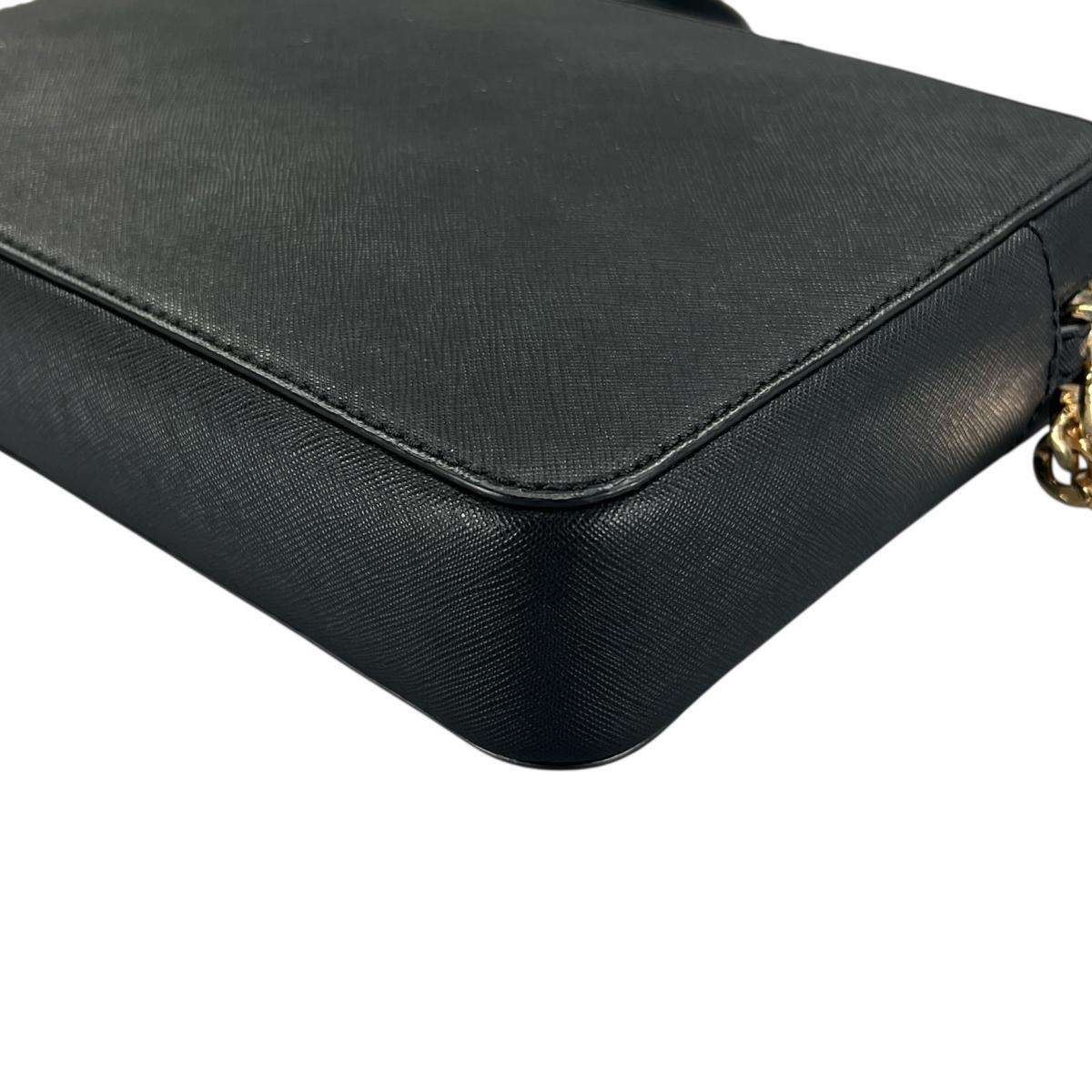 マイケルコース Michael Kors ショルダーバッグ
 チェーンバッグ サフィアーノ レザー PS-1808 ブラック 【SS】
 【中古】