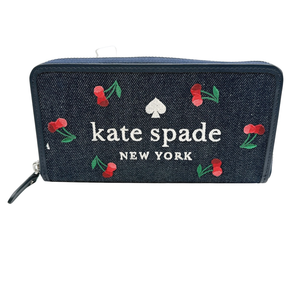 ケイトスペード Kate Spade 長財布
 ラウンドファスナー エラ ジップ アラウンド デニム K6151 ブルーマルチ 【SS】
 【中古】