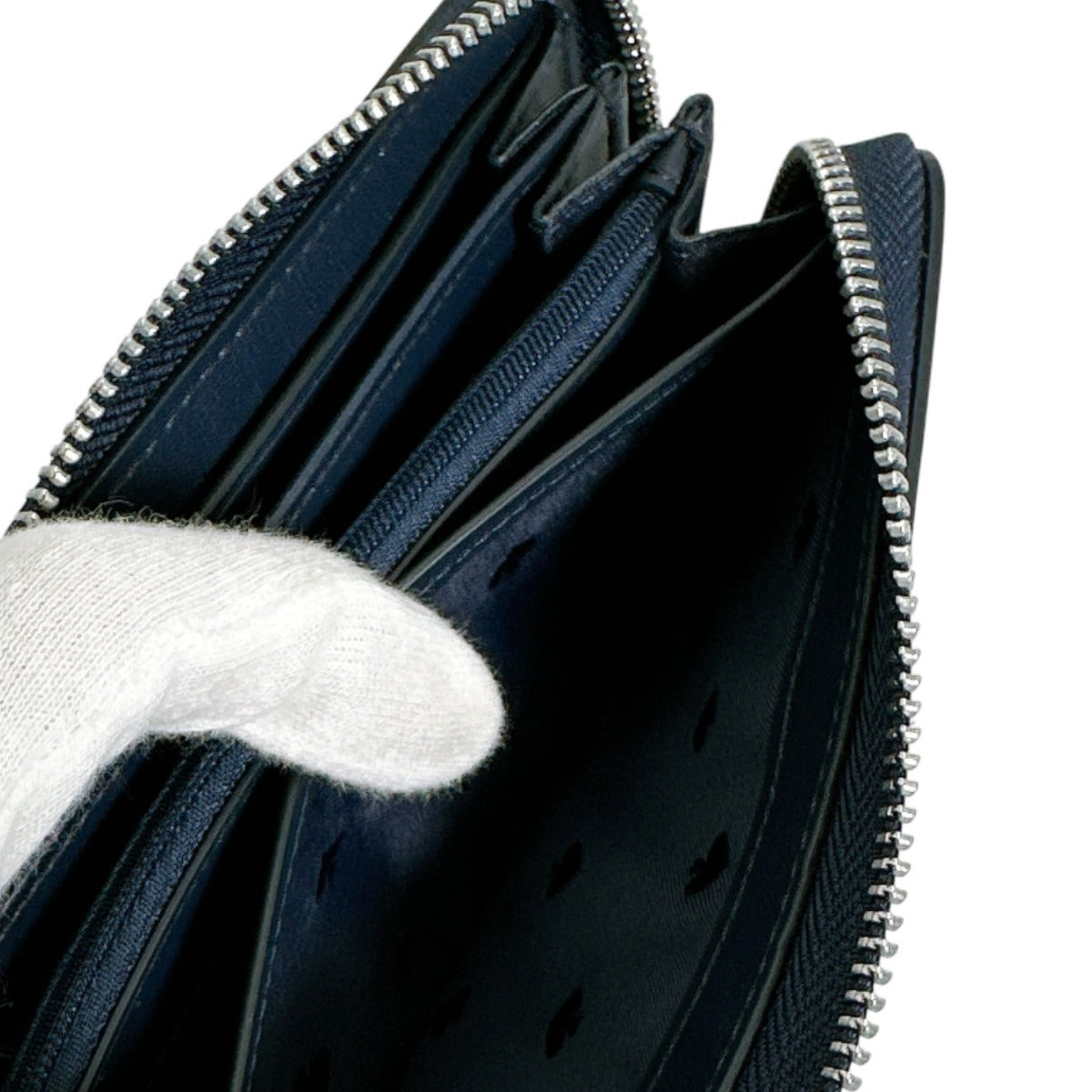 ケイトスペード Kate Spade 長財布
 ラウンドファスナー エラ ジップ アラウンド デニム K6151 ブルーマルチ 【SS】
 【中古】