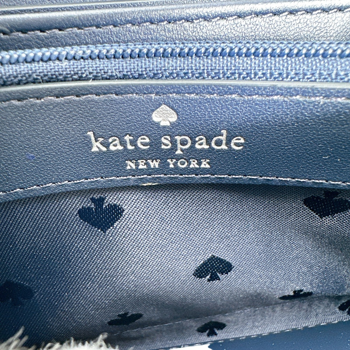ケイトスペード Kate Spade 長財布
 ラウンドファスナー エラ ジップ アラウンド デニム K6151 ブルーマルチ 【SS】
 【中古】