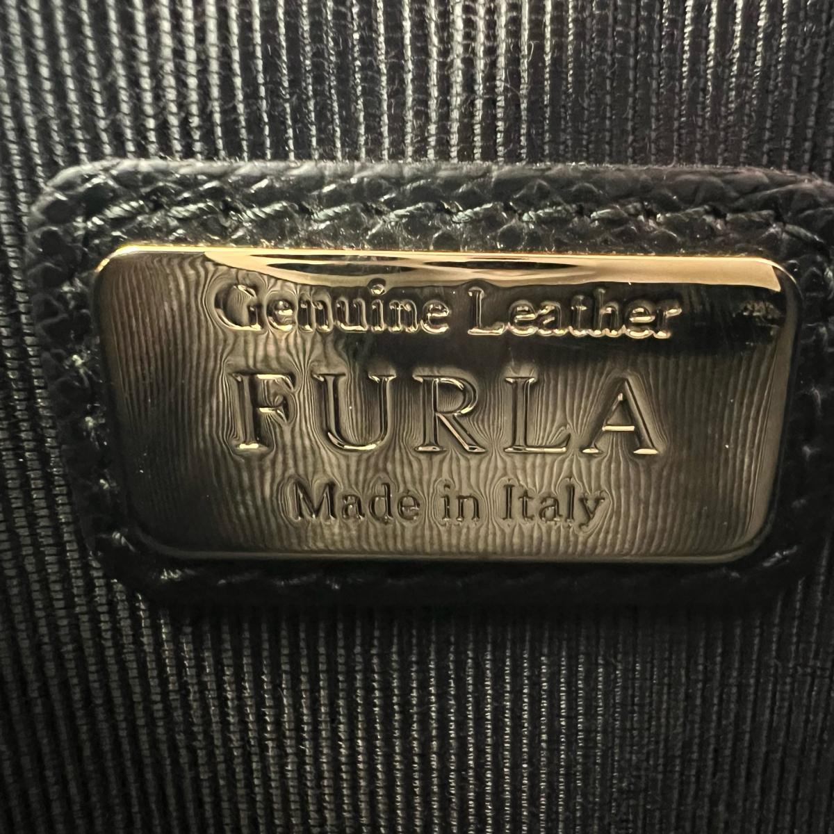フルラ Furla ショルダーバッグ
 チェーンショルダーバッグ ゴールド金具 メトロポリス レザー ブラック 【SS】
 【中古】