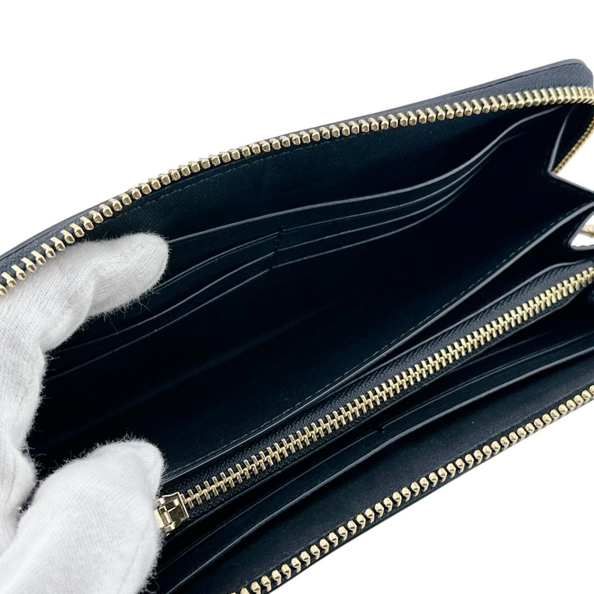 コーチ COACH 長財布
 長財布 シグネチャー ロングジップ アラウンド キャンバス C4452 カーキ×ブラック 【SS】
 【中古】